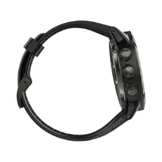 умные Часы с GPS Garmin Fenix 5X Sapphire серые с черным ремешком