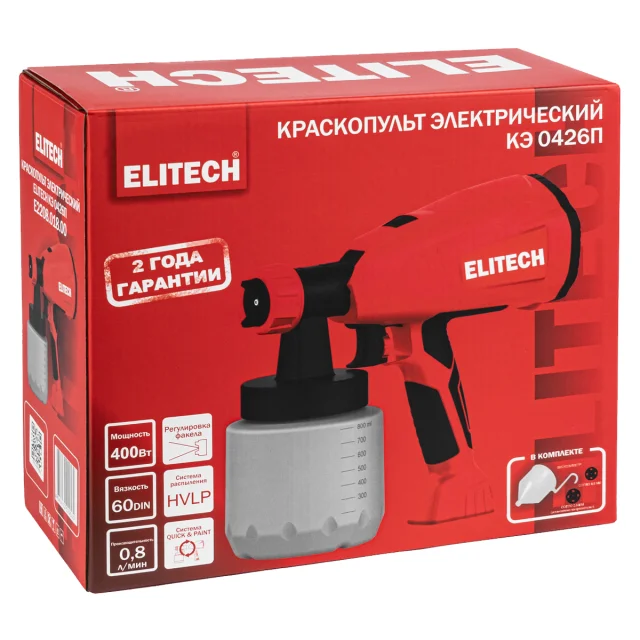 Elitech СТАНДАРТ КЭ 0426П - краскопульт