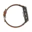 спортивные Часы Garmin Fenix 7X Sapphire Solar титановый черный с коричневым кожаным ремешком