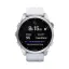 беговые Часы Garmin Fenix 7S серебристый с белым силиконовым ремешком