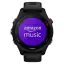 Часы для спорта Garmin Forerunner 255S Music с черным ремешком