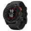 Часы Garmin Fenix 7 PRO Solar серый с черным ремешком