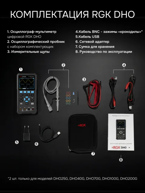 RGK DHO40 - осциллограф - мультиметр