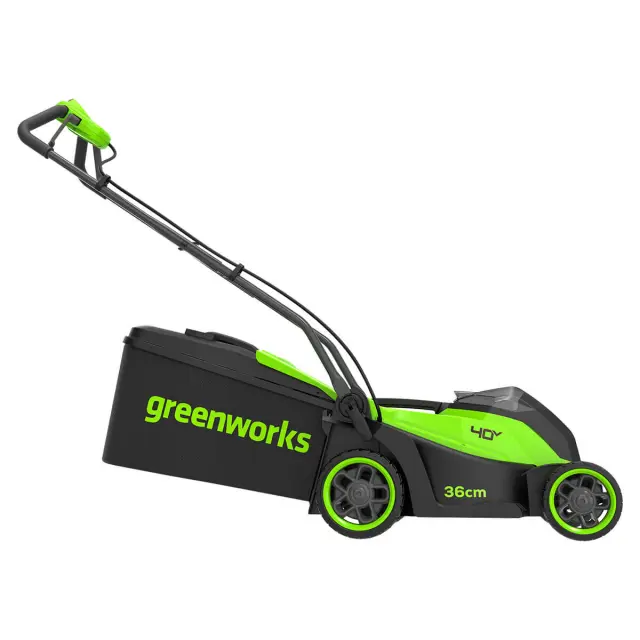 Greenworks GD40LM361 бесщеточная, 40V с АКБ 4 Ач + ЗУ 2А - аккумуляторная газонокосилка