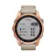 спортивные Часы Garmin Fenix 7S Sapphire Solar титановый цвета розовое золото с песчаным кожаным ремешком