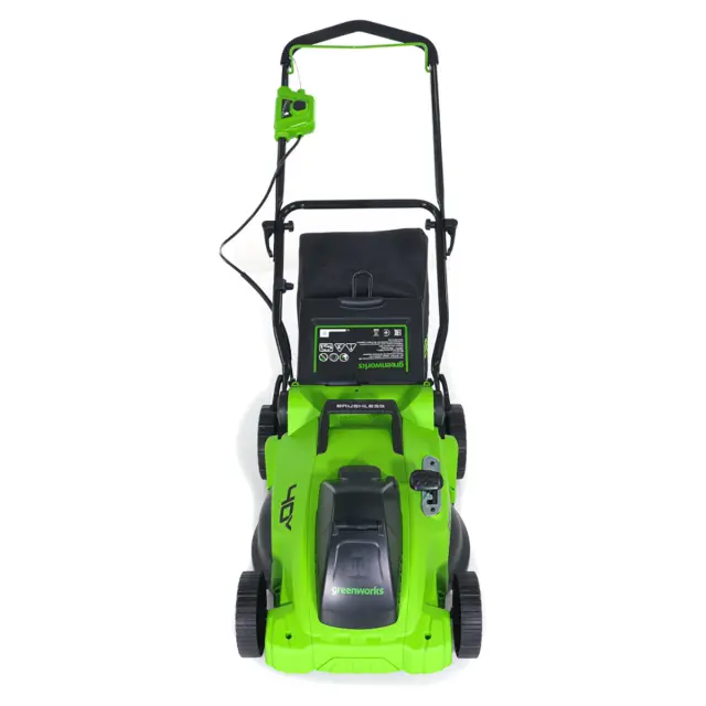 Greenworks GD40LM16X бесщеточная, 40V с АКБ 5 Ач + ЗУ 2А - аккумуляторная газонокосилка