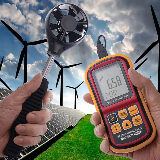 МЕГЕОН 11001 - термоанемометр с телескопическим зондом