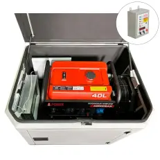 A-iPower A9000EAX в тихом зимнем кожухе 1200 RAL 7035 + блок автозапуска A-iPower 400 В, 25 А