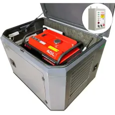 A-iPower A9000EAX в тихом зимнем кожухе 1200 RAL 7024 + блок автозапуска A-iPower 230 В, 50 А