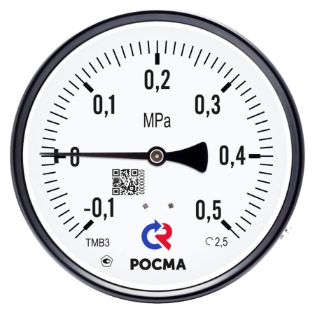 ТМВ-310Р.00 (-0,1-0,5МРа) M12x1.5.2,5 - мановакуумметр с поверкой