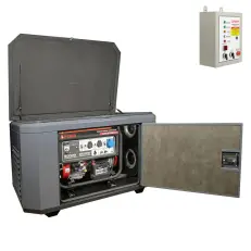 A-iPower A9000EAX в супертихом зимнем кожухе 1400SS RAL 7024 + блок автозапуска A-iPower 230 В, 50 А