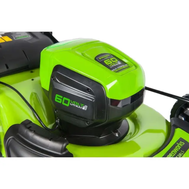 Greenworks GD60LM46SP бесщеточная, 60V с АКБ 2 Ач + ЗУ 2А - аккумуляторная газонокосилка