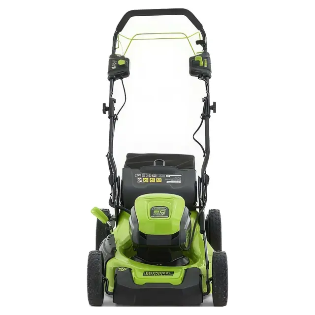 Greenworks GD60LM46SP бесщеточная, 60V с АКБ 2 Ач + ЗУ 2А - аккумуляторная газонокосилка