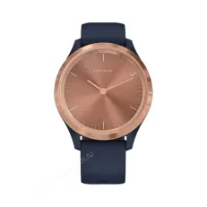 gps Часы Garmin Vivomove 3S розовое золото циферблат с темно-синим ремешком
