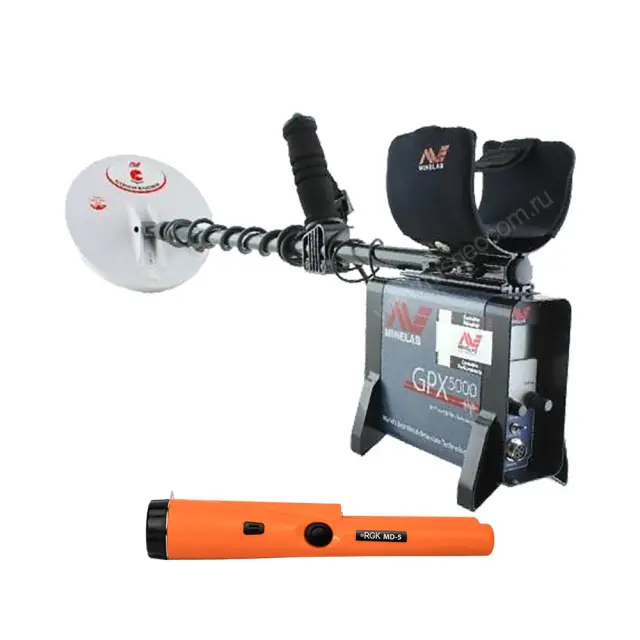 Комплект: металлоискатель Minelab GPX5000 + пинпоинтер RGK MD-5