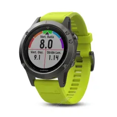 Garmin Fenix 5 с желтым ремешком