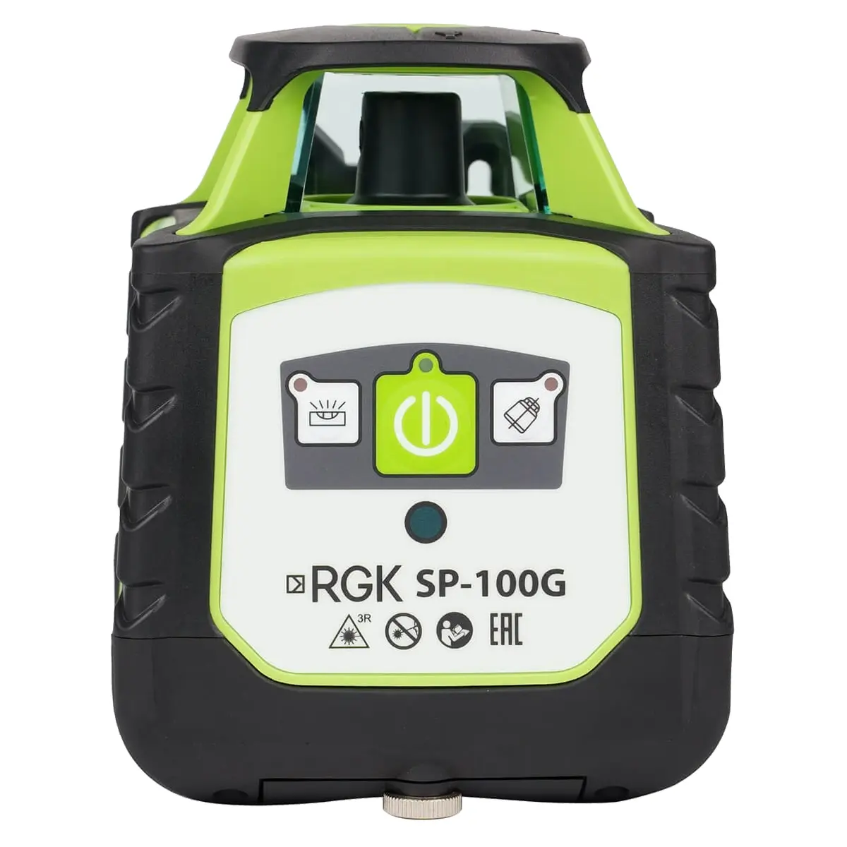 RGK SP-100G - ротационный нивелир  (ротационный / зеленый луч / 700м с приемником / ±0,15 мм)