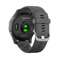 беговые часы Garmin Vivoactive 4 серые с серебристым безелем