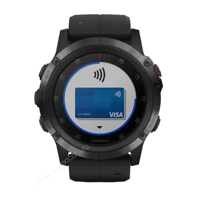 Часы для бега Garmin Fenix 5X Plus Sapphire черный с черным ремешком Россия