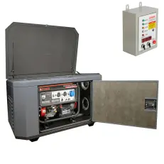 A-iPower A9000EAX в супертихом зимнем кожухе 1400SS RAL 7024 + блок автозапуска A-iPower 400 В, 25 А