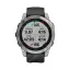 gnss Часы Garmin Fenix 7 серебристый с графитовым силиконовым ремешком