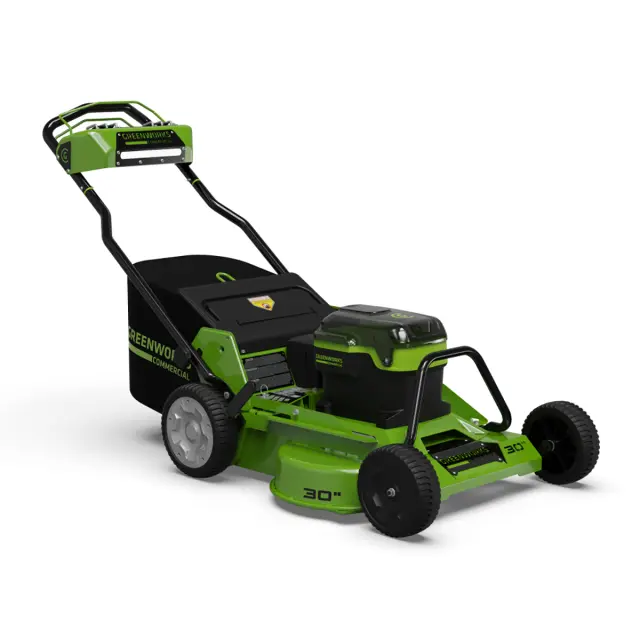 Greenworks GC82LM30 бесщеточная, 82V - аккумуляторная газонокосилка