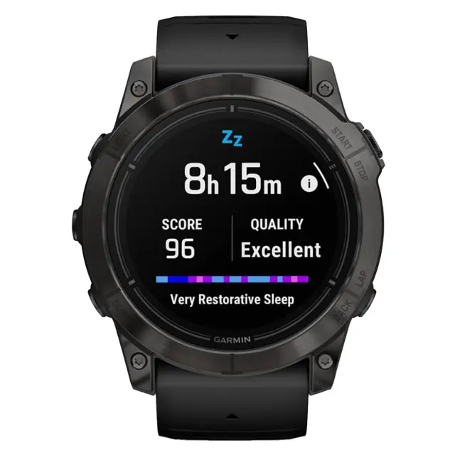 Garmin EPIX PRO (Gen 2) Sapphire Edition 51 мм, титановый угольно-серый, DLC, черный силиконовый ремешок