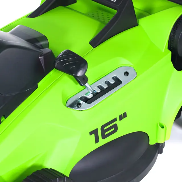 Greenworks GD40LM16X бесщеточная, 40V с АКБ 5 Ач + ЗУ 2А - аккумуляторная газонокосилка