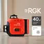 RGK ALPHA 3D с калибровкой - лазерный уровень 3D (360° / зелёный луч / 40м / АКБ)