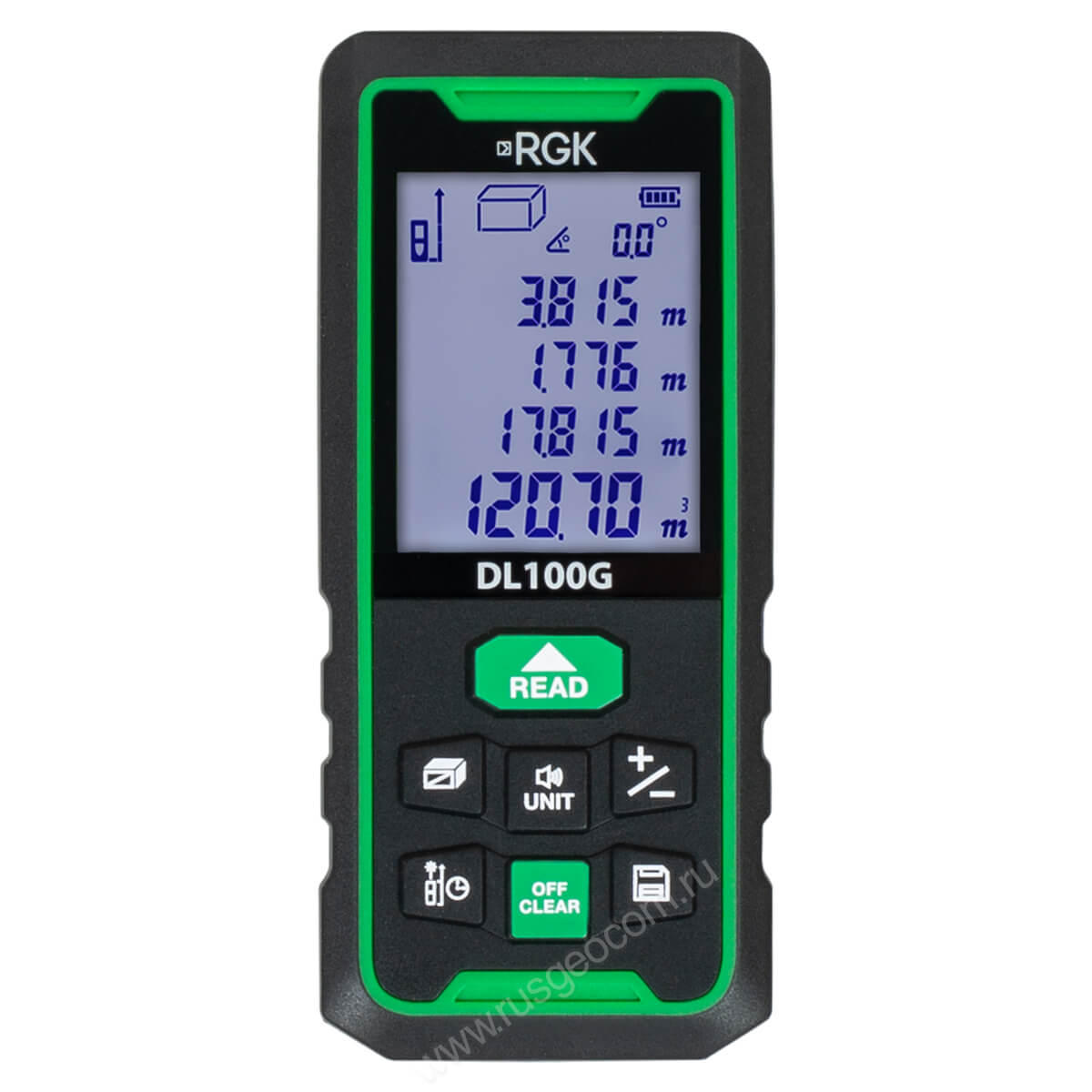 RGK DL100G - лазерный дальномер с зеленым лучом
