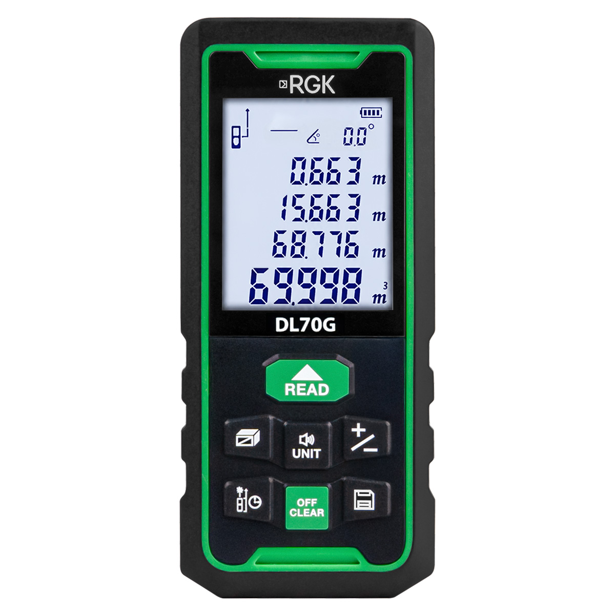 RGK DL70G (с поверкой) - лазерный дальномер с зеленым лучом