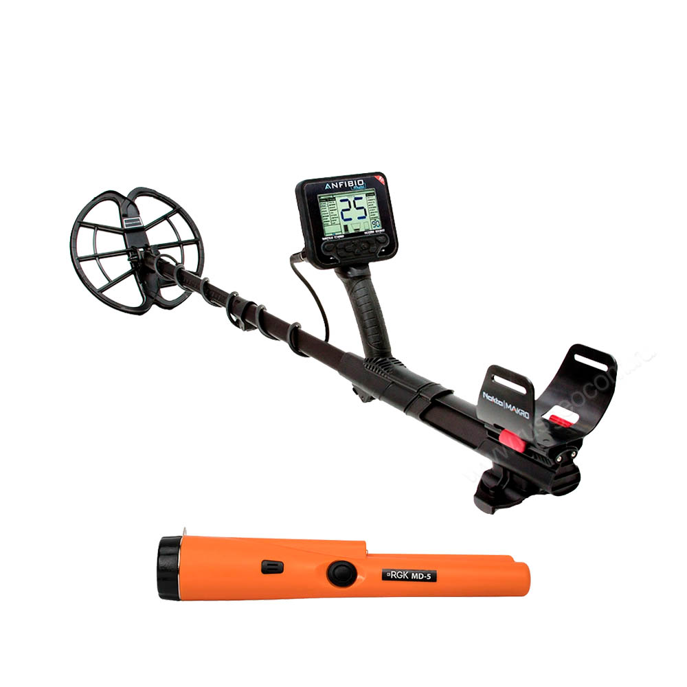 металлоискатель Nokta Makro Anfibio 19 + пинпоинтер RGK MD-5