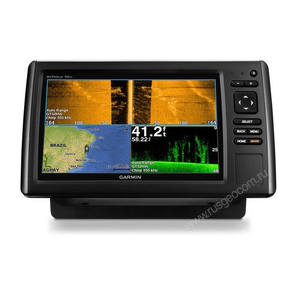 Картплоттер с эхолотом Garmin Echomap 92sv CHIRP с датчиком