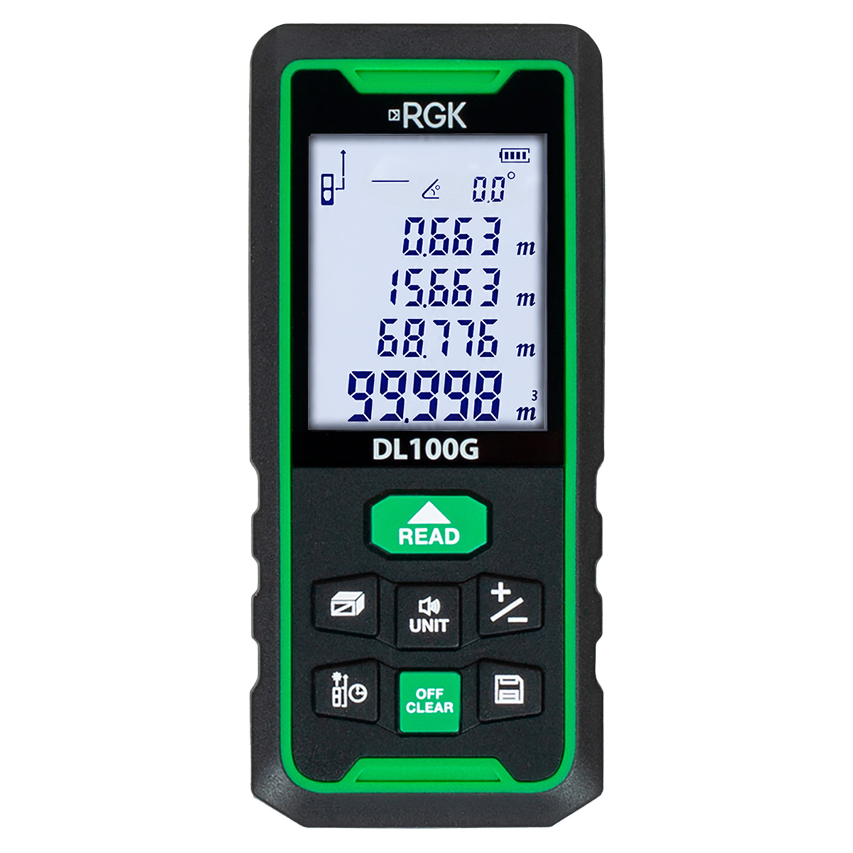 RGK DL100G - лазерный дальномер с зеленым лучом