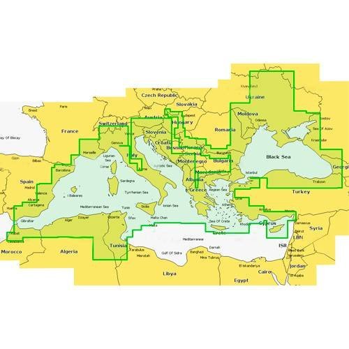 Карта Navionics 43XG. Средиземное море, Черное море