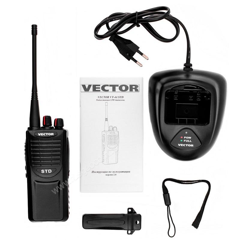 Рация Vector VT-44 Std. Купить радиостанцию Vector VT-44 Std цена