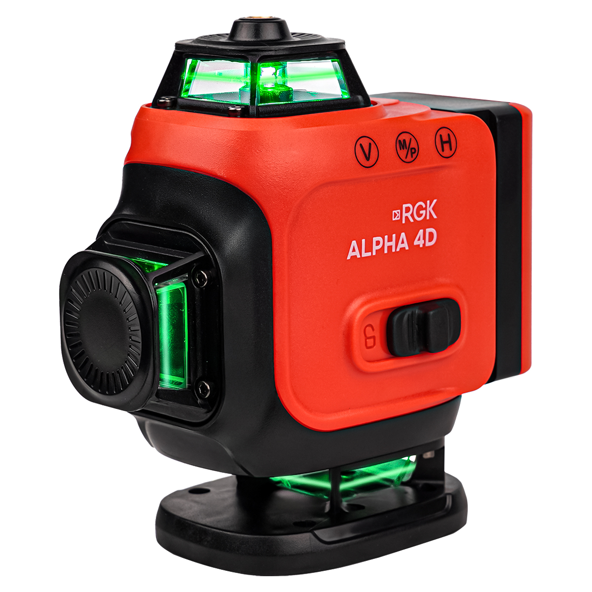 RGK ALPHA 4D с калибровкой - лазерный уровень 4D (360° / зелёный луч / 40м / АКБ)