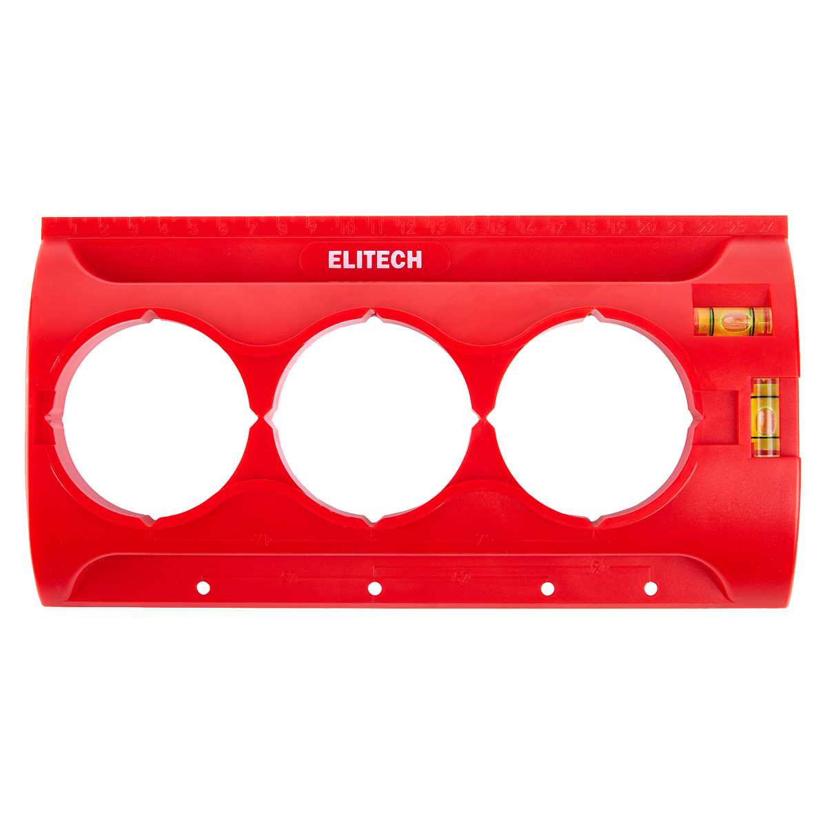 Elitech 320901 - кондуктор пластиковый с пузырьковым уровнем