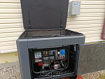 SUNREKA G10000EAX в тихом зимнем кожухе 1200 RAL 7024 - бензиновый генератор
