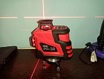 RGK PR-3R + штатив - лазерный нивелир 3d с красным лучом