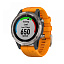 GPS-часы Garmin Fenix 5 PLUS Sapphire титановые с оранжевым ремешком_1