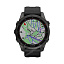 gps Часы Garmin Fenix 7S Sapphire Solar титановый угольно-серый DLC с силиконовым ремешком