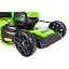 Greenworks GD60LM46SP бесщеточная, 60V с АКБ 5 Ач + ЗУ 10А двойное - аккумуляторная газонокосилка