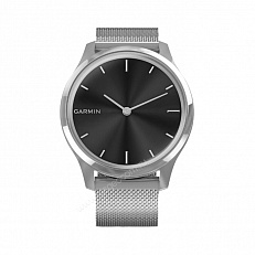 gps Часы Garmin Vivomove Luxe серебристый с серебристым ремешком