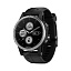 Смарт-часы Garmin Fenix 5S Plus серебристые с черным ремешком
