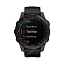 Garmin Fenix 7 Sapphire Solar титановый серый DLC с черным ремешком