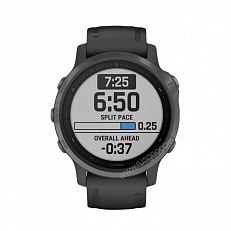 Часы Garmin Fenix 6S Sapphire серый DLC с черным ремешком для тренировок