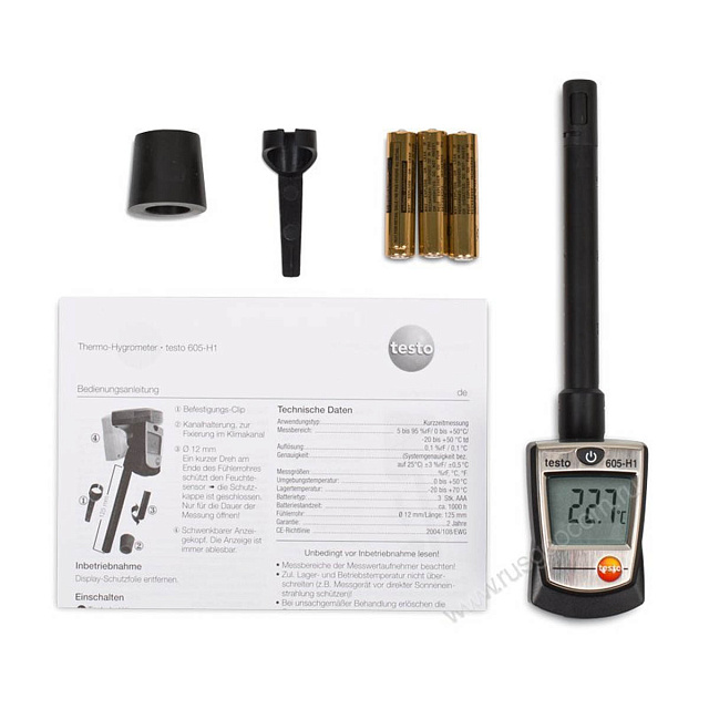 Testo 605-H1 с поверкой - термогигрометр