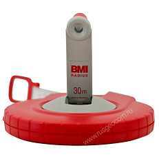 Рулетка BMI RADIUS 30M с фибергласовой лентой