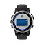 спортивные часы Garmin Fenix 5S Plus серебристые с черным ремешком